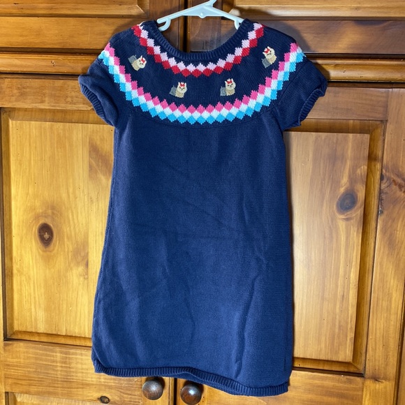 Gymboree Girls Knit Yorkie Sweater Dog Dress - Picture 2 of 2